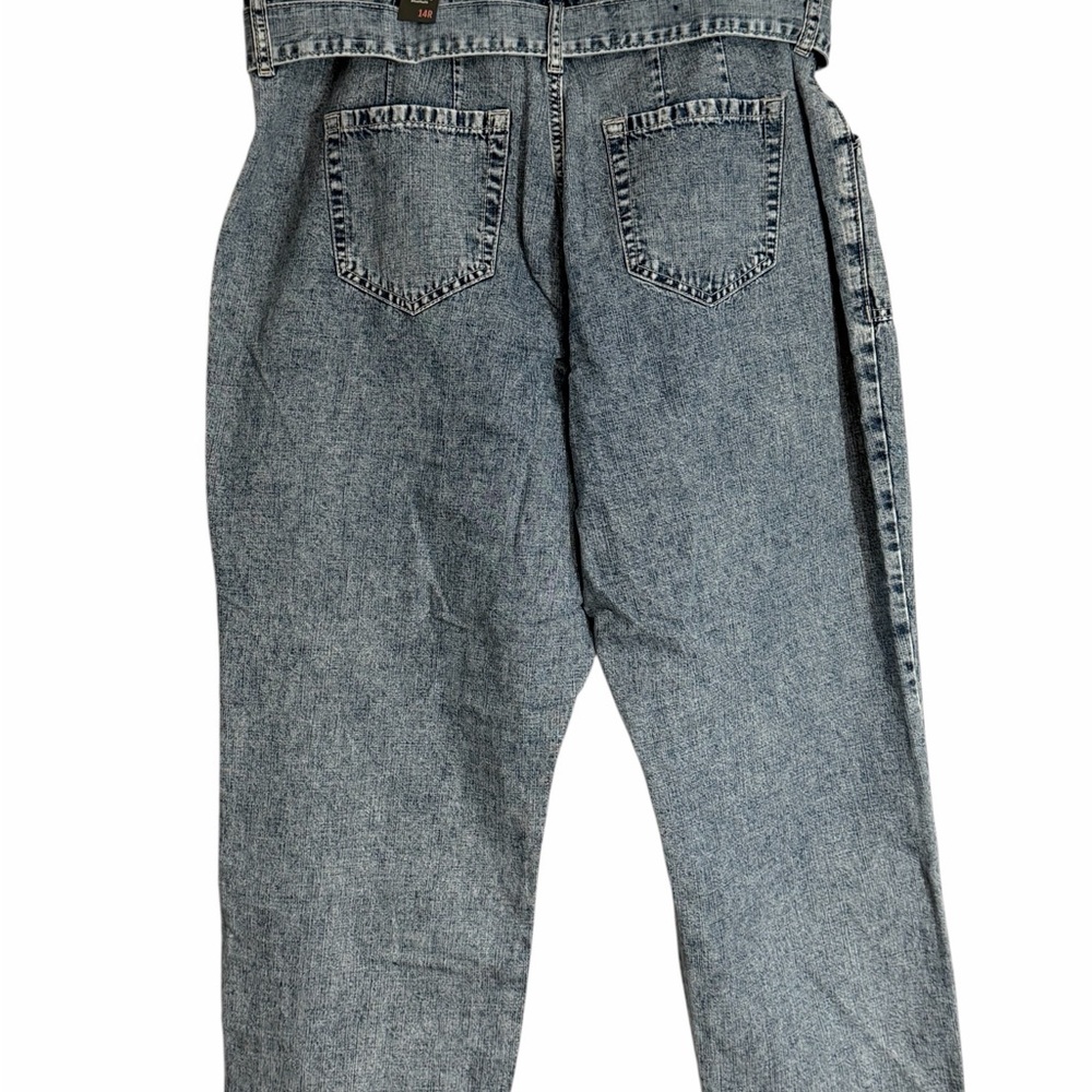 torrid High-Rise Baggy Lightweight Tie-Belt Jeans sz 14R NWT - Picture 4 of 11